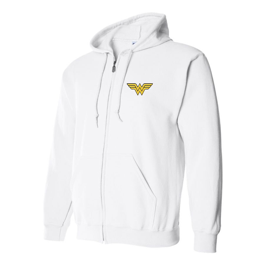 Men's Wonder Woman Superhero Zipper Hoodie