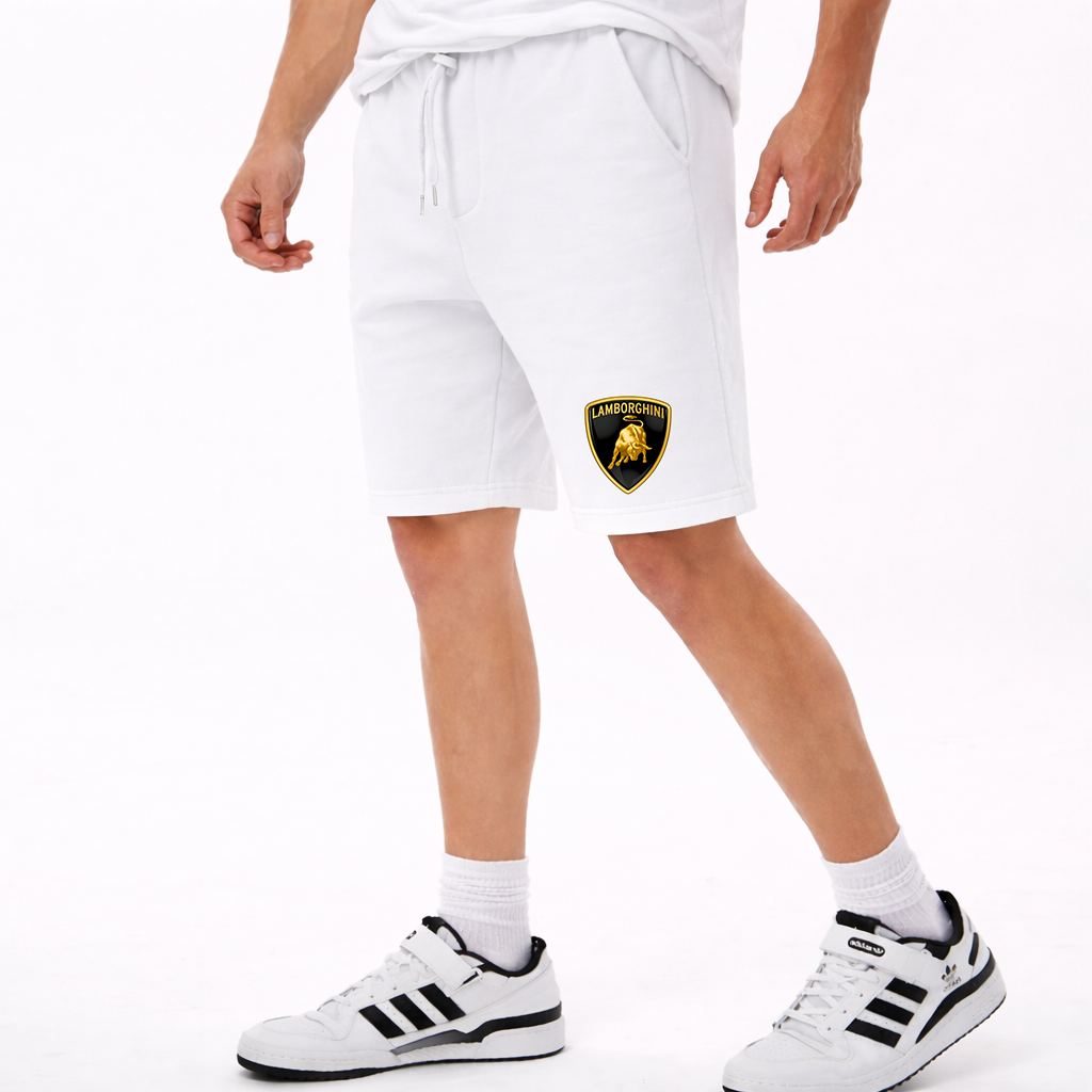 Men’s Lamborghini Car Athletic Fleece Shorts