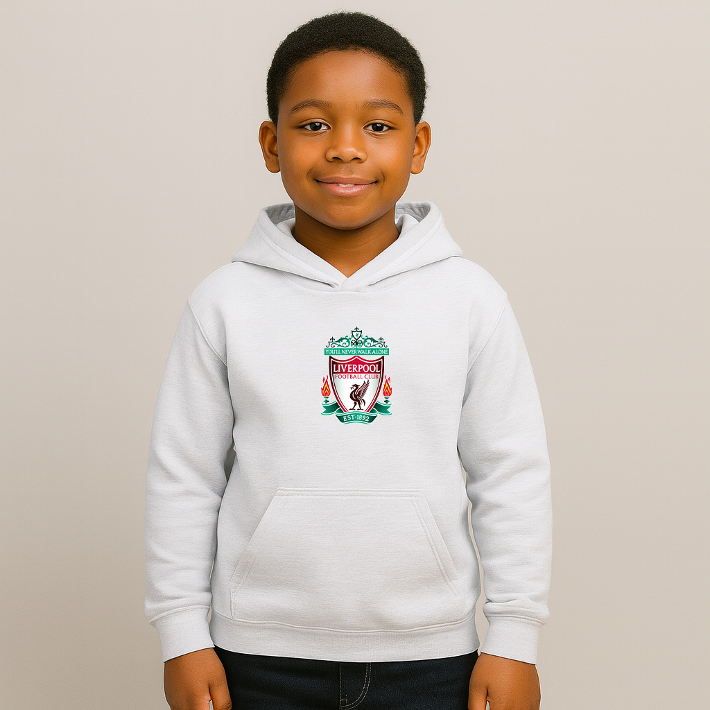 Youth Kids Liverpool Football Club Est.1892 Pullover Hoodie
