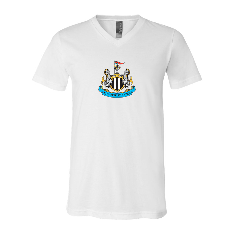 Men’s Newcastle United FC - BELLA + CANVAS - Jersey V-Neck Tee - 3005