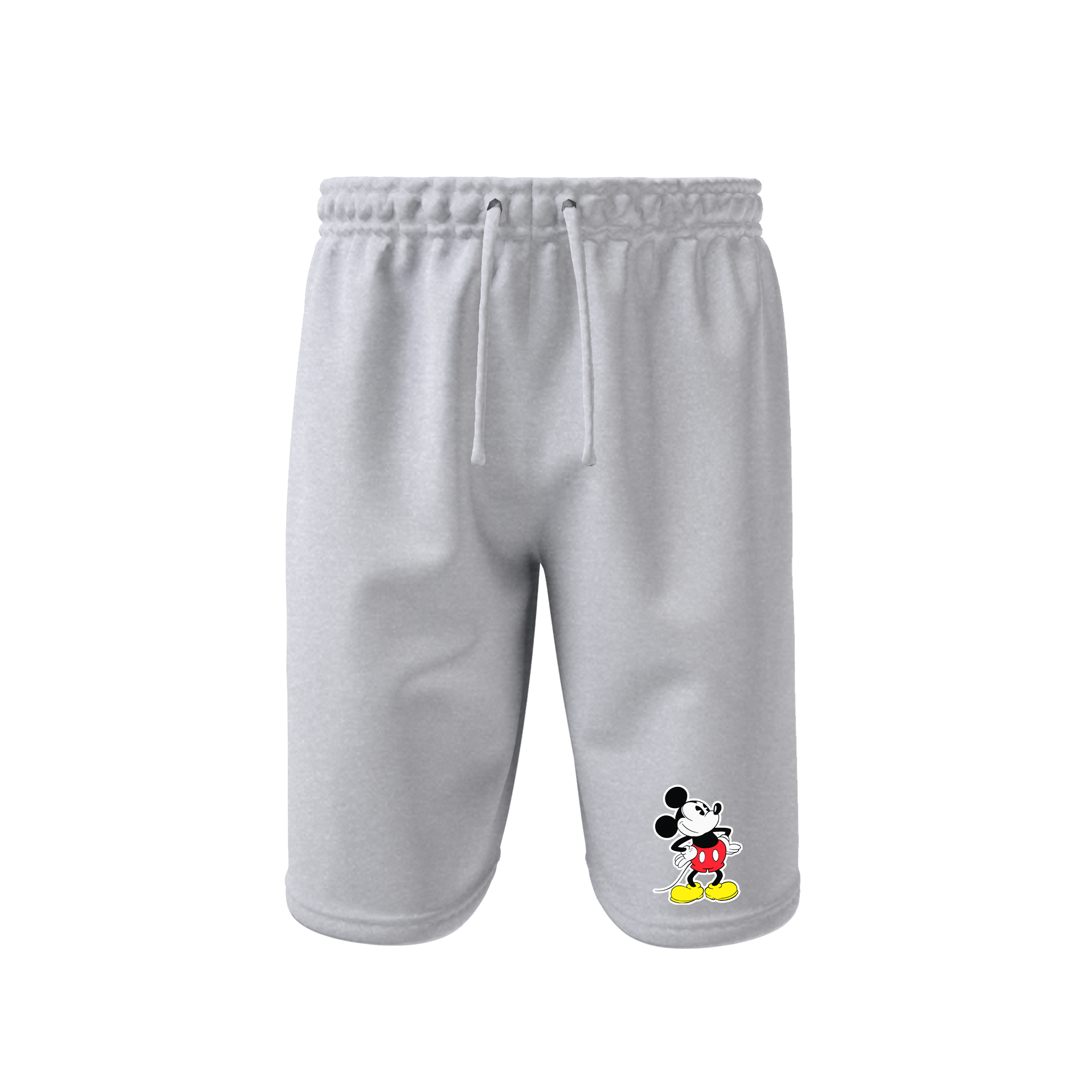 Men's Mickey Mouse Cartoon Athletic Fleece Shorts