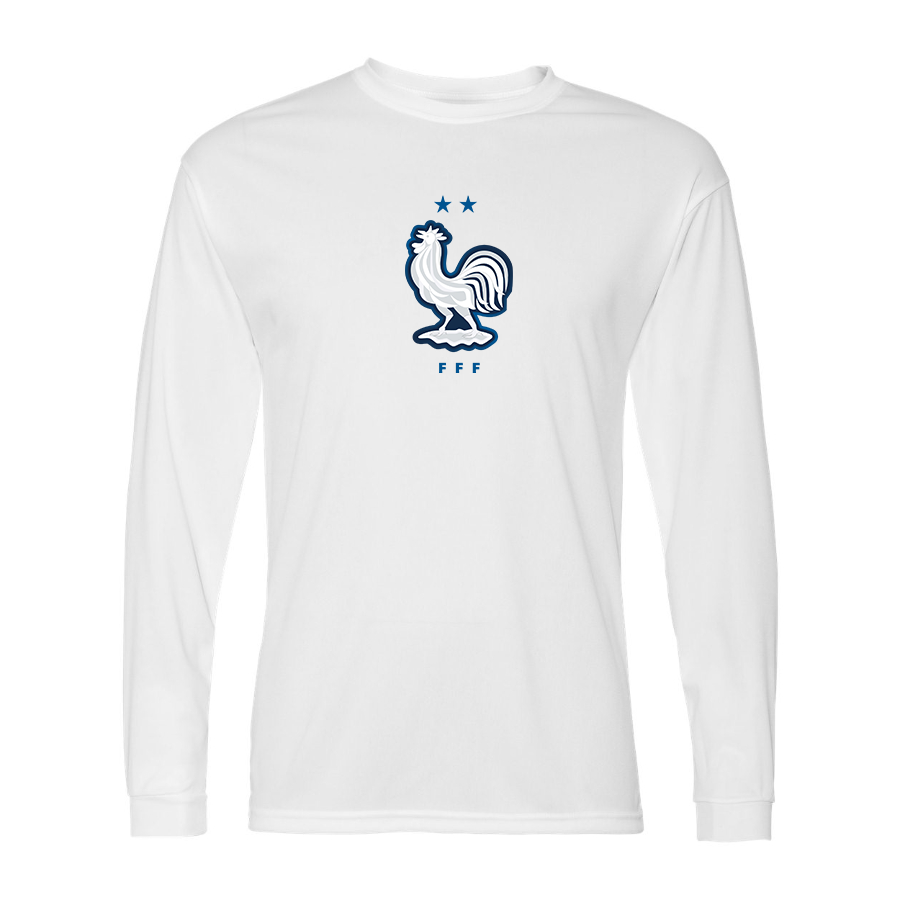 Men’s France National Soccer Team - C2 Sport - Performance Long Sleeve T-Shirt - 5104
