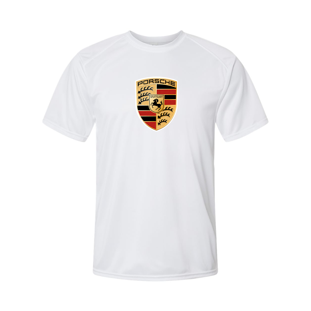Youth Kids Porsche Car Polyester T-Shirt