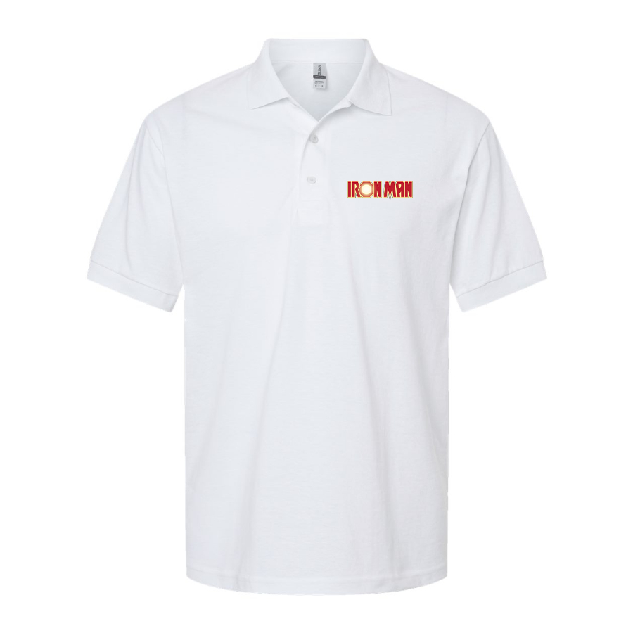 Men's Iron Man Marvel Superhero Dry Blend Polo