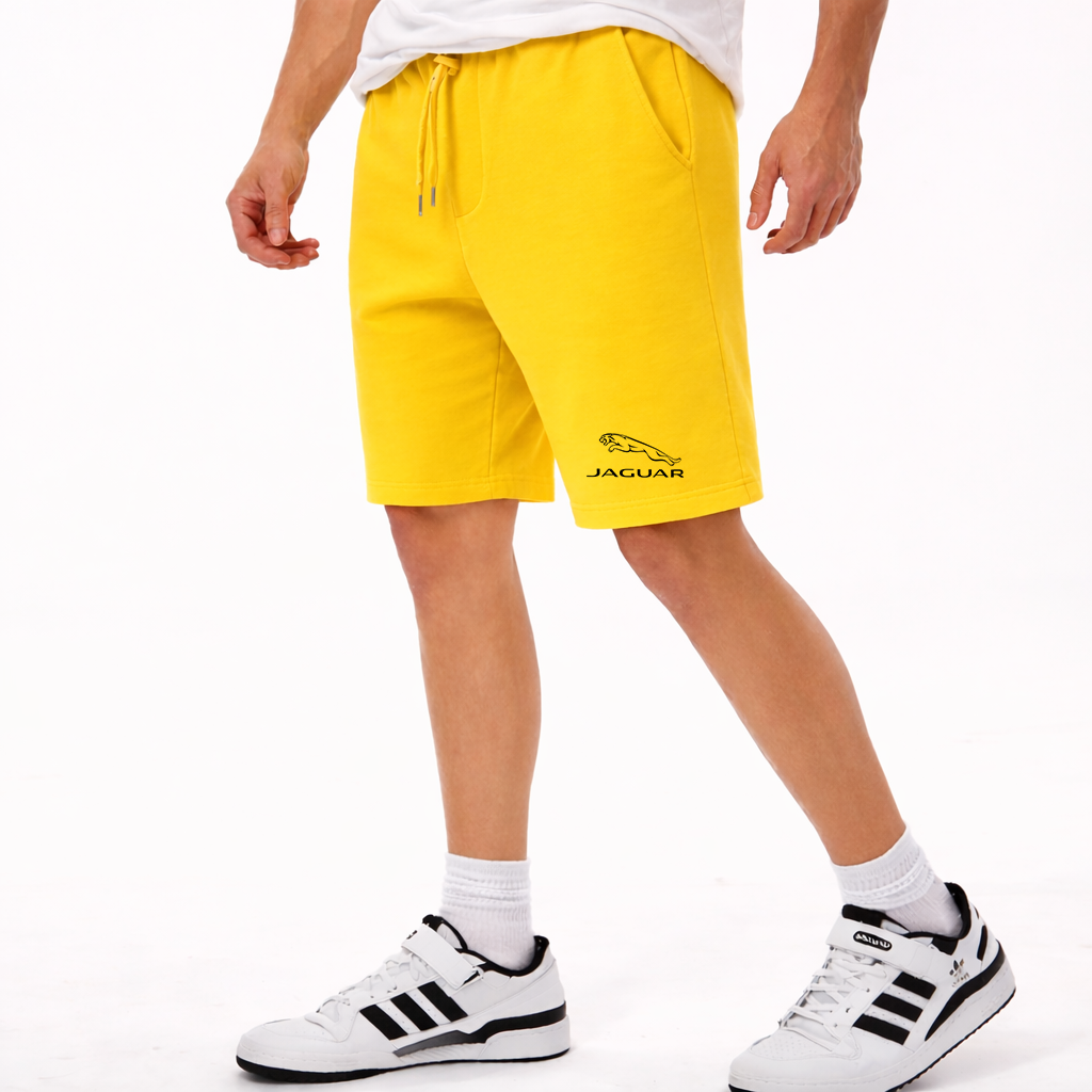 Men's Jaguar Car Symbol Athletic Fleece Shorts