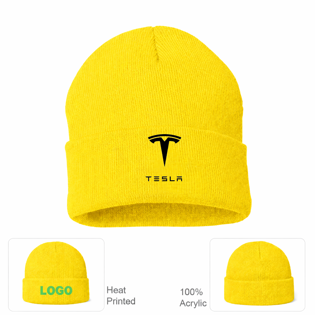 Tesla Motorsports Car Beanie Hat